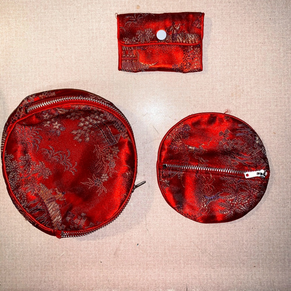 ❦Vintage Oriental traveling bag kit❦
